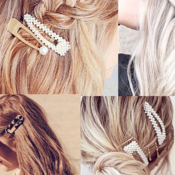 😍$10 SET TWO 🌹Gorgeous lovely Hair Clay Faux Perl 🥰 - Picture 6 of 10